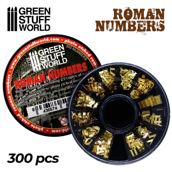 Green Stuff World    Etched Brass Roman Numbers & Symbols - 8436574504729ES - 8436574504729