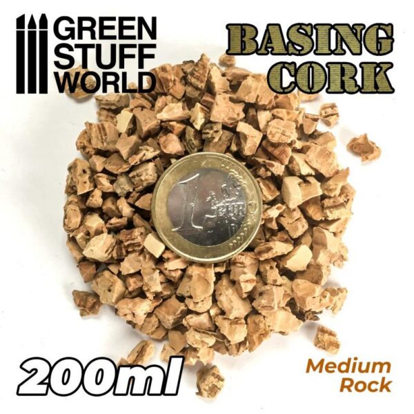 Green Stuff World    Basing Cork Grit - MEDIUM - 200ml - 8435646506739ES - 8435646506739