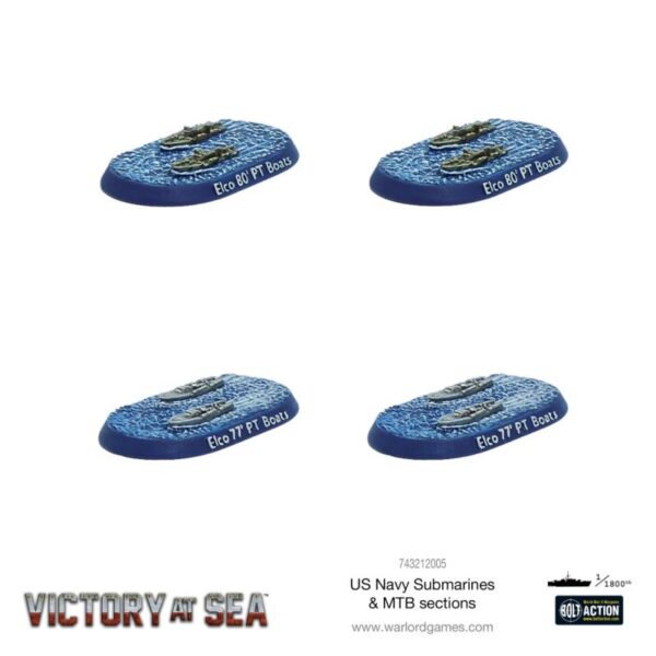 Warlord Games Victory at Sea   US Navy Submarines & MTB Sections - 743212005 - 5060572506824