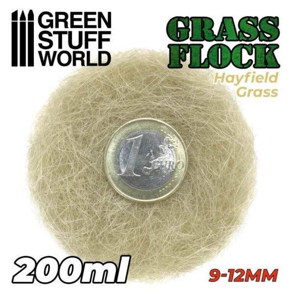 Green Stuff World    Static Grass Flock 9-12mm - HAYFIELD GRASS - 200 ml - 8435646506654ES - 8435646506654