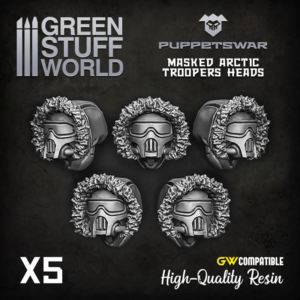 Green Stuff World    Masked Arctic Troopers heads - 5904873420659ES - 5904873420659
