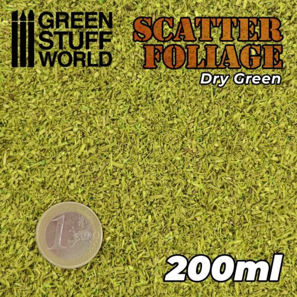 Green Stuff World    Scatter Foliage - Dry Green - 200ml - 8435646506753ES - 8435646506753