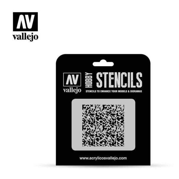 Vallejo    AV Vallejo Stencils - 1:72 Weathered Paint - VALST-AIR002 - 8429551986434