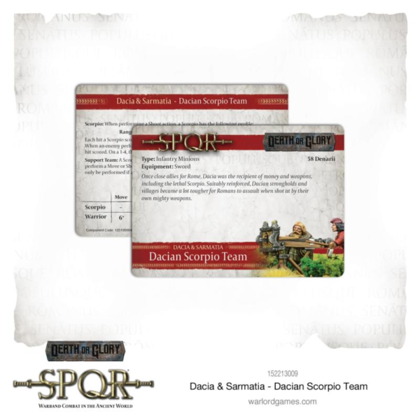 Warlord Games SPQR   SPQR: Dacian Scorpio Team  - 152213009 - 5060572505544