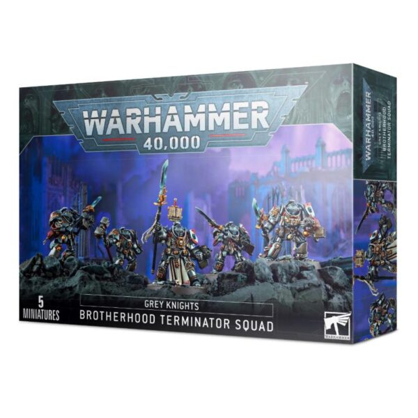 Games Workshop Warhammer 40,000   Grey Knights: Brotherhood Terminator Squad - 99120107019 - 5011921153770