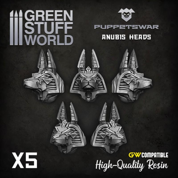 Green Stuff World    Anubis Heads - 5904873421915ES - 5904873421915