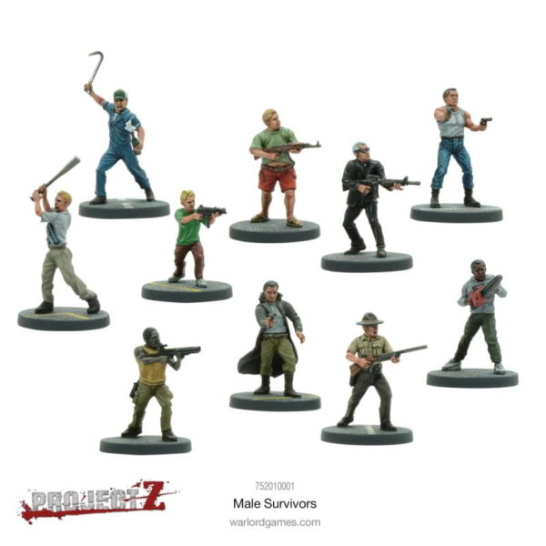 Warlord Games Project Z   Project Z: Male Survivors - 752010001 - 5060393703334