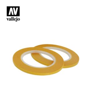 Vallejo    AV Vallejo Tools - Precision Masking Tape 3mmx18m Twin Pack - VALT07004 - 8429551930239