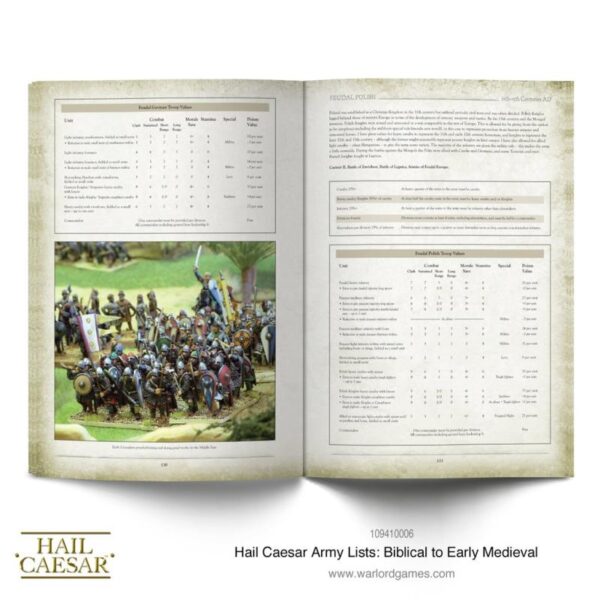 Warlord Games Hail Caesar   Hail Caesar Army Lists: Biblical to Early Medieval - 101010003 - 9781911281603
