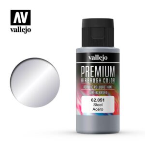 Vallejo    Premium Color 60ml: Steel - VAL62051 -