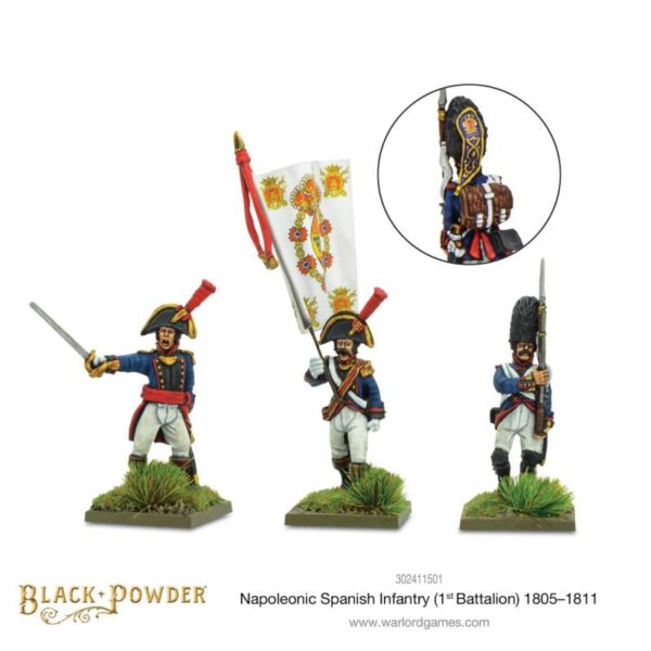 Warlord Games Black Powder   Napoleonic Spanish Infantry (1st Battalion) 1805-1811 - 302411501 - 5060572508002