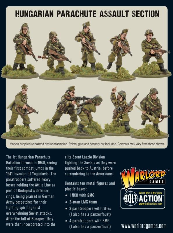Warlord Games Bolt Action   Hungarian Parachute Assault Section - 402217406 - 5060572502475