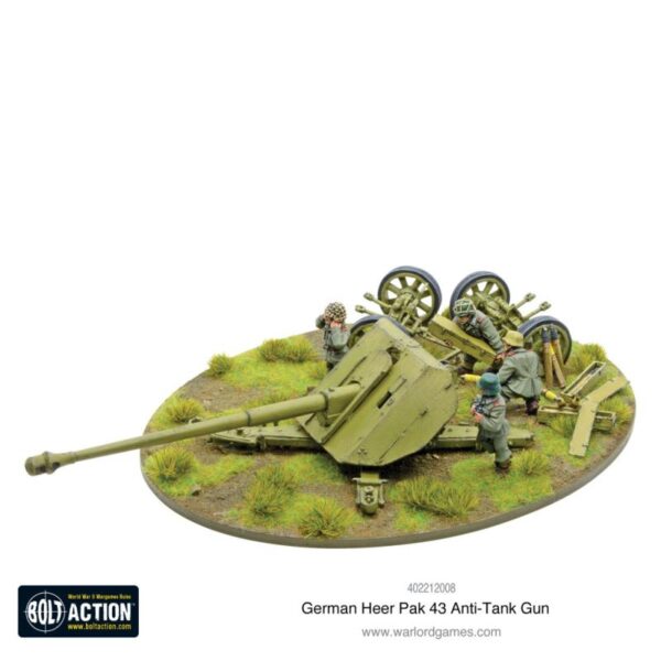 Warlord Games Bolt Action   German Heer Pak 43 Anti-Tank Gun - 402212008 - 5060572502482