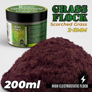 Green Stuff World    Static Grass Flock 2-3mm - SCORCHED BROWN - 200 ml - 8435646506470ES - 8435646506470