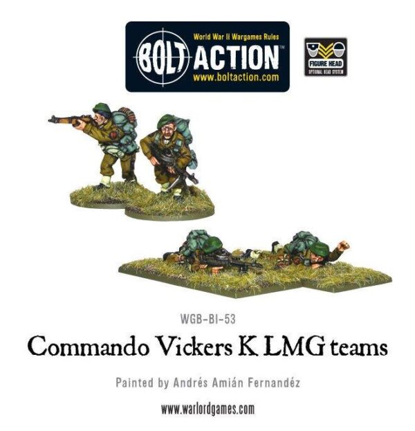 Warlord Games Bolt Action   Commando Vickers K LMG Teams - WGB-BI-53 - 5060200844113