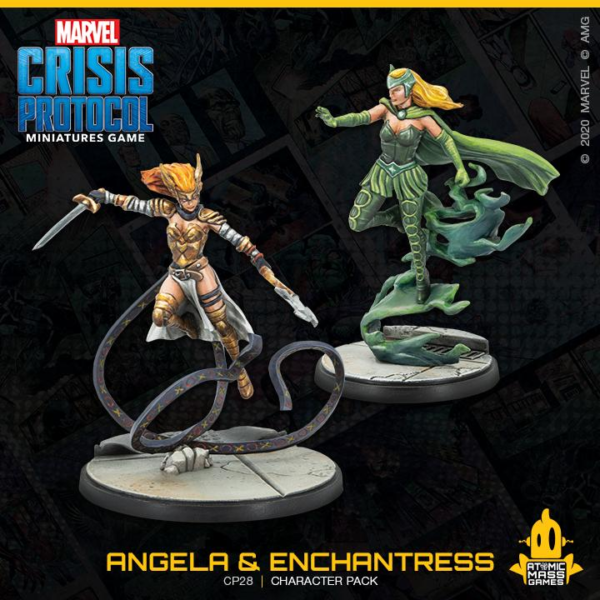 Atomic Mass Marvel Crisis Protocol   Marvel Crisis Protocol: Angela and Enchantress - CP28 - 841333109349