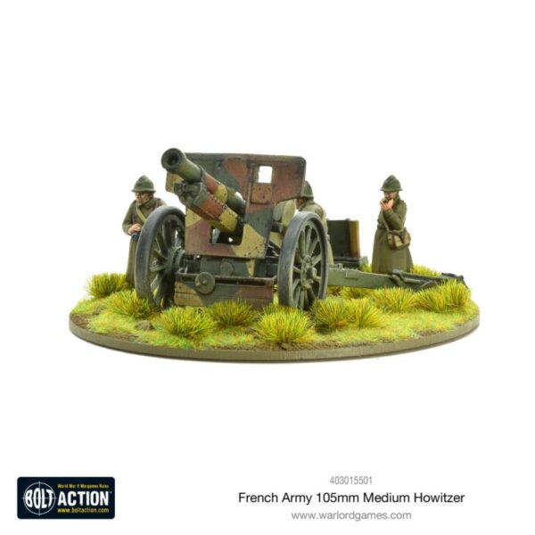 Warlord Games Bolt Action   French Army 105mm Medium Howitzer - 403015501 - 5060572501676