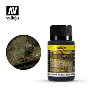 Vallejo    Weathering Effects 40ml - Black Thick Mud - VAL73812 - 8429551738125