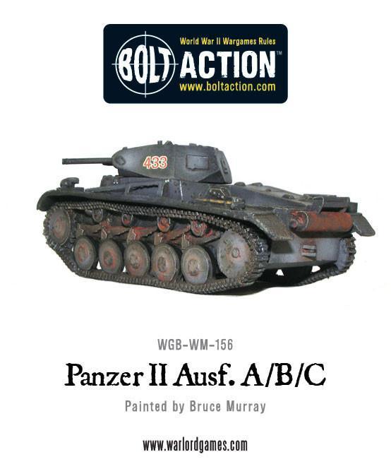 Warlord Games Bolt Action   German Panzer II Ausf. A/B/C - 402412005 - 5060572500655