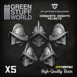 Green Stuff World    Conquista Knights Helmets - 5904873422592ES - 5904873422592