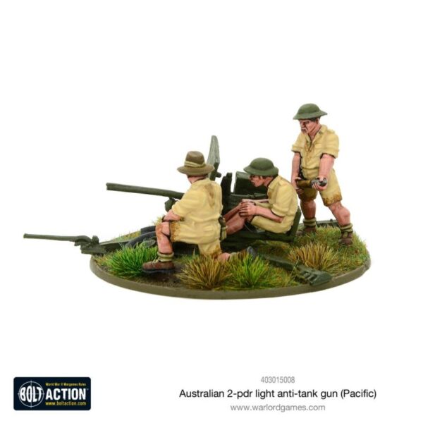 Warlord Games Bolt Action   Australian 2-pdr Light Anti-tank Gun - 403015008 - 5060572500693