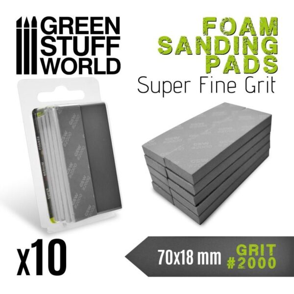 Green Stuff World    Foam Sanding Pads 2000 grit - 8435646502748ES - 8435646502748