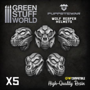 Green Stuff World    Wolf Reaper Helmets - 5904873422387ES - 5904873422387