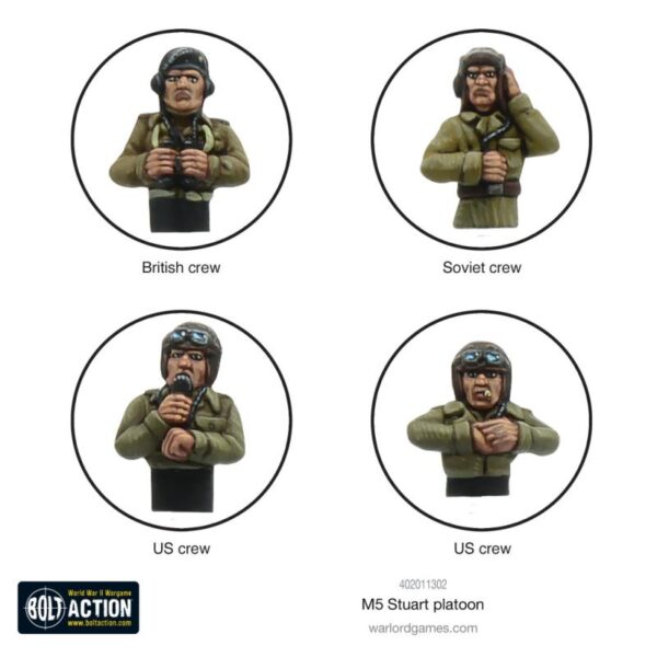 Warlord Games Bolt Action   M5 Stuart Platoon - 402011302 - 5060572506916