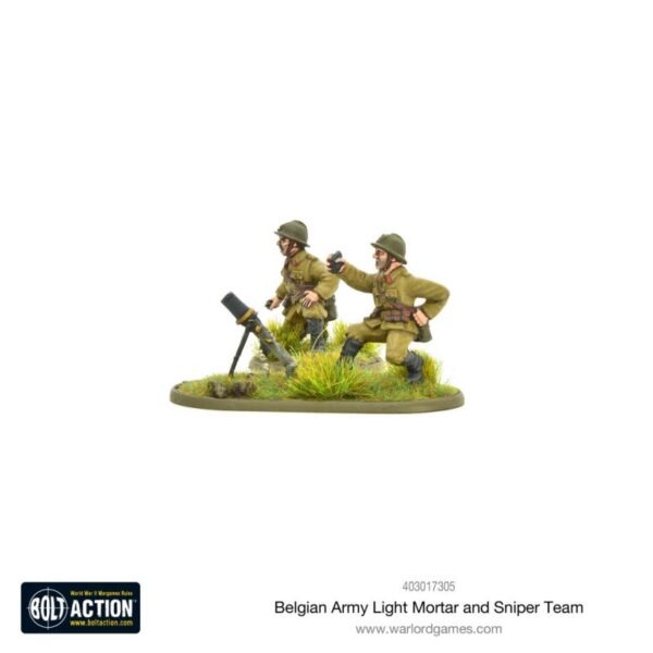 Warlord Games Bolt Action   Belgian Army light mortar & sniper teams - 403017305 - 5060572501713