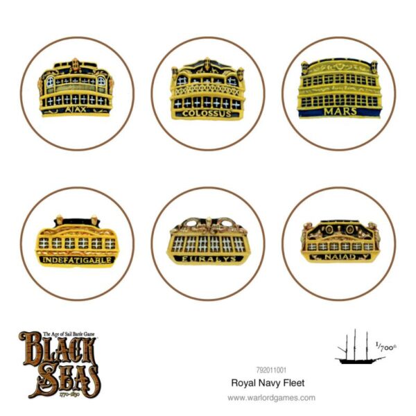 Warlord Games Black Seas   Black Seas: Royal Navy Fleet (1770-1830) - 792011001 - 5060572505162
