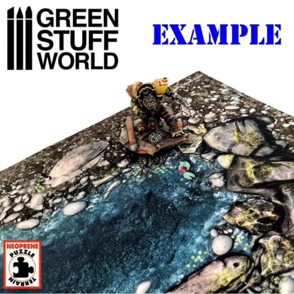 Green Stuff World    Water River - Neoprene Terrain Set - 8436574500219ES - 8436574500219