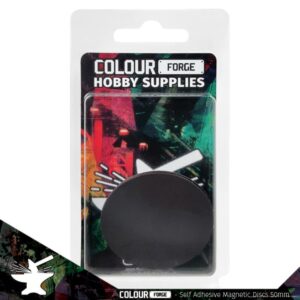 The Colour Forge    Self-adhesive magnetic discs 50mm x3 - TCF-MDI-001 - 5060843101406