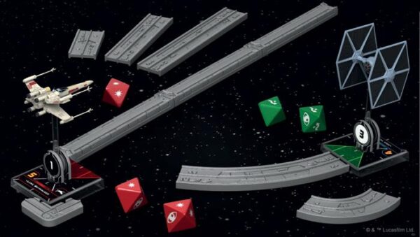 Atomic Mass Star Wars: X-Wing   Star Wars X-Wing: Deluxe Movement Tools & Range Ruler - FFGSWZ46 - 841333108137
