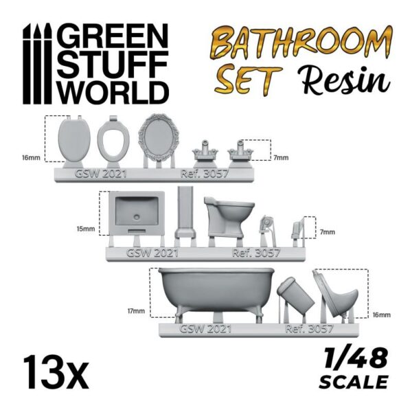 Green Stuff World    Resin Set Toilet and WC - 8435646504179ES - 8435646504179
