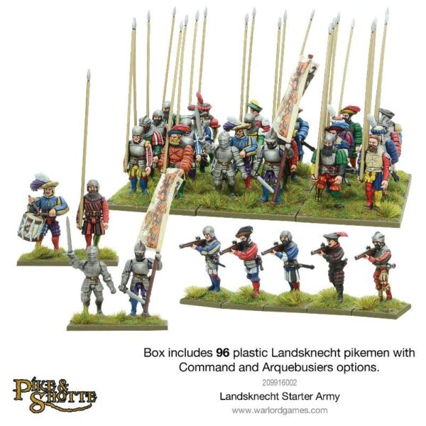 Warlord Games Pike & Shotte   Landsknecht Starter Army - 209916002 - 5060393709732