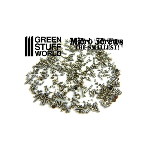 Green Stuff World    1200 Micro Screws - 0.1mm to 1.2mm - 8436554366590ES - 8436554366590