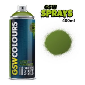 Green Stuff World    SPRAY Primer Colour Matt GREEN 400ml - 8436574505924ES - 8436574505924