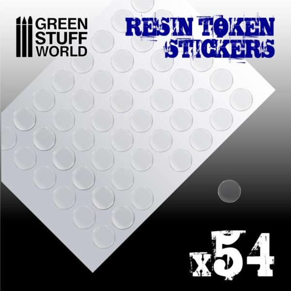Green Stuff World    54x Resin Token Stickers 20mm - 8436574503937ES - 8436574503937