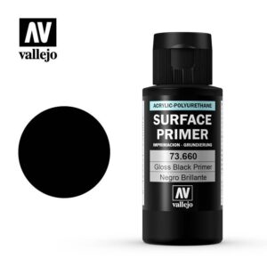 Vallejo    Primer: Gloss Black 60ml - VAL73660 - 8429551736602