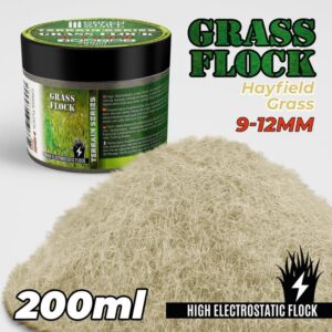 Green Stuff World    Static Grass Flock 9-12mm - HAYFIELD GRASS - 200 ml - 8435646506654ES - 8435646506654