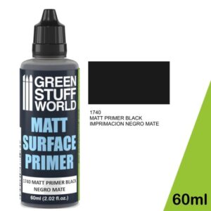Green Stuff World    Matt Surface Primer 60ml - Black - 8436574500998ES - 8436574500998