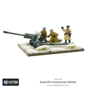 Warlord Games Bolt Action   Soviet ZIS-3 Divisional Gun (Winter) - 403014005 - 5060393708254