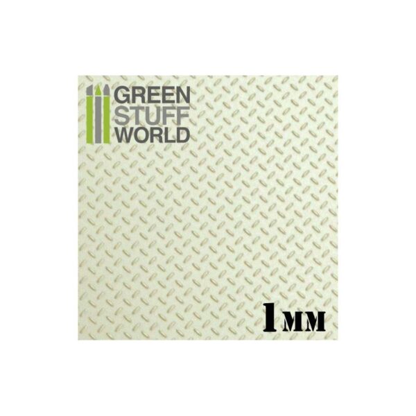 Green Stuff World    ABS Plasticard - Thread DIAMOND 1mm Textured Sheet - 8436574500059ES - 8436574500059