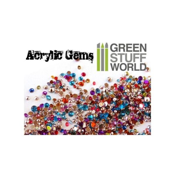 Green Stuff World    Micro Acrylic Gems - 1mm to 2.5mm - 8436554360338ES - 8436554360338
