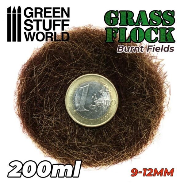 Green Stuff World    Static Grass Flock 9-12mm - BURNT FIELDS - 200 ml - 8435646506661ES - 8435646506661
