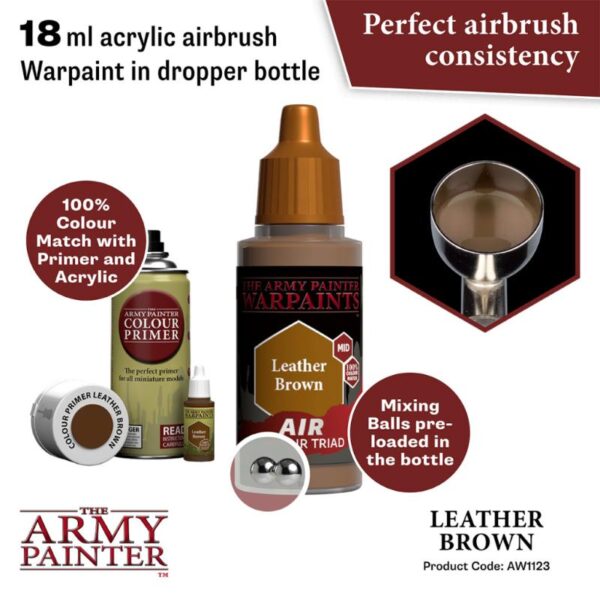 The Army Painter    Warpaint Air: Leather Brown - APAW1123 - 5713799112384