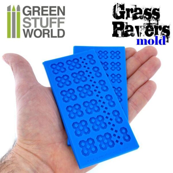 Green Stuff World    Silicone molds - Grass Paver - 8436554369089ES - 8436554369089