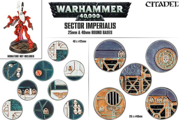 Games Workshop    Sector Imperialis Base Pack (25mm, 40mm) - 99120199040 - 5011921073160