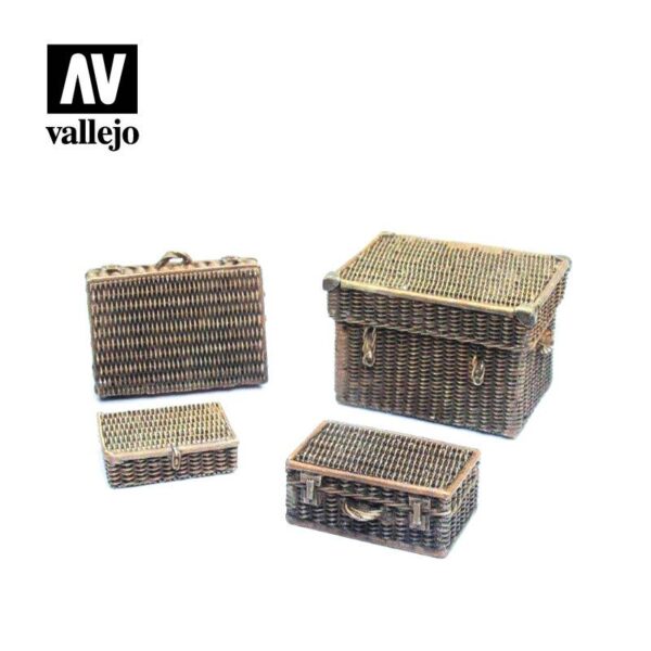 Vallejo    Vallejo Scenics - 1:35 Wicker Suitcases - VALSC227 - 8429551984966