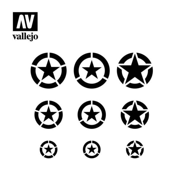Vallejo    AV Vallejo Stencils - USAF Marks 1:32, 1:48 & 1:72 - VALST-AIR004 - 8429551986458